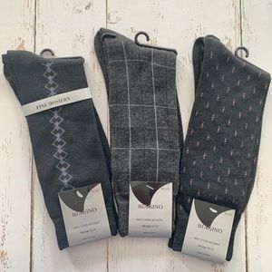Bundle of 3 Men’s Fine Hosiery Dress Socks 10-13
